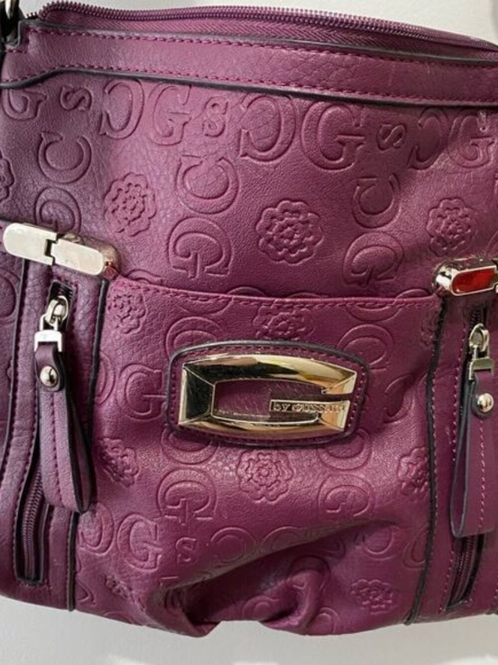 Purple leather gussaci bag - Picture 6 of 6